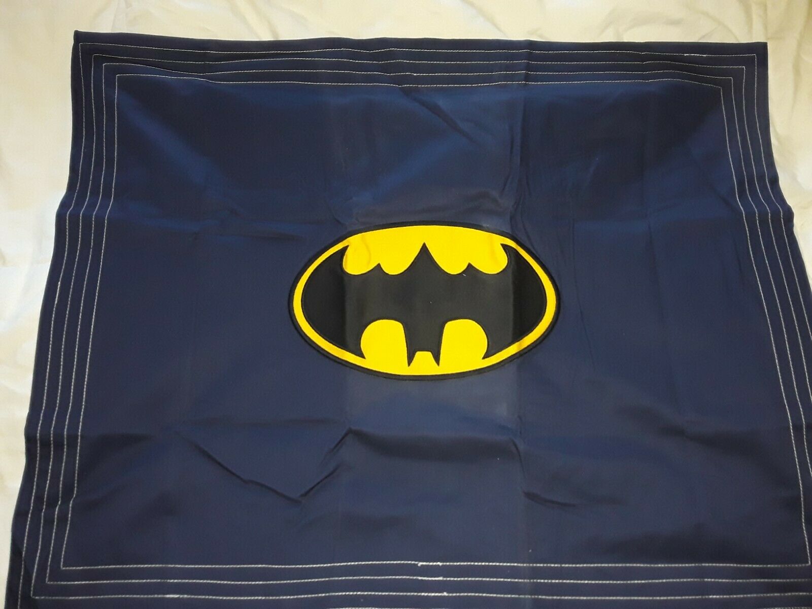 pottery barn kids batman applique sham navy and yellow nwt - Fresh Stock Dated October 2025