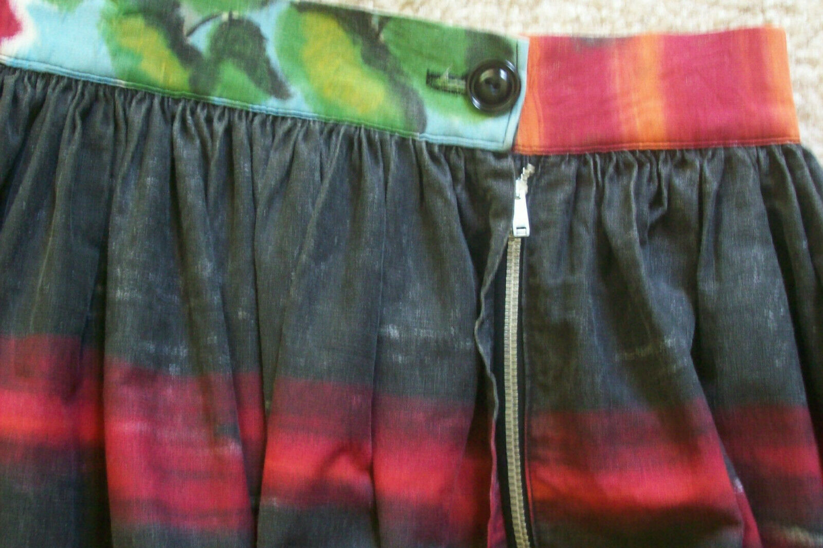 Vintage Novelty Print Skirt - Mt. Fugi - LOOK! - Fresh Stock Dated October 2025