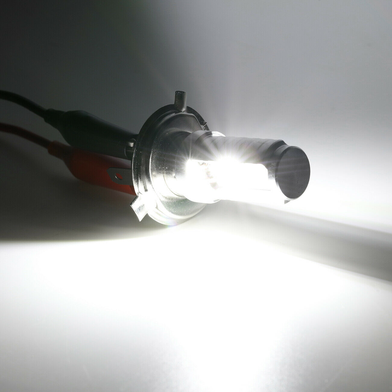 H4 9003 LED Motorcycle Headlight Bulb High Low Dual Beam 6500K White High Power - Fresh Stock Dated October 2025