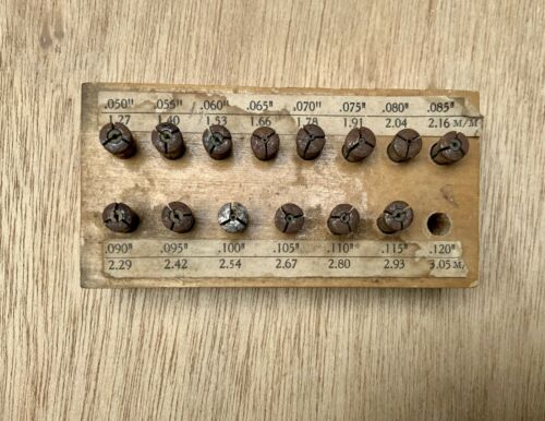 Vintage Set of Jewel Chucks - Collets, Thumb Screw Adjustable Watchmakers Tool! - Fresh Stock Dated October 2025