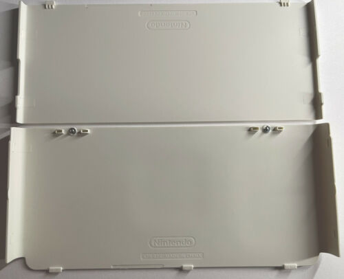 New Nintendo 3DS Super Mario Embossed White Black Friday Face Cover Plates - Fresh Stock Dated October 2025