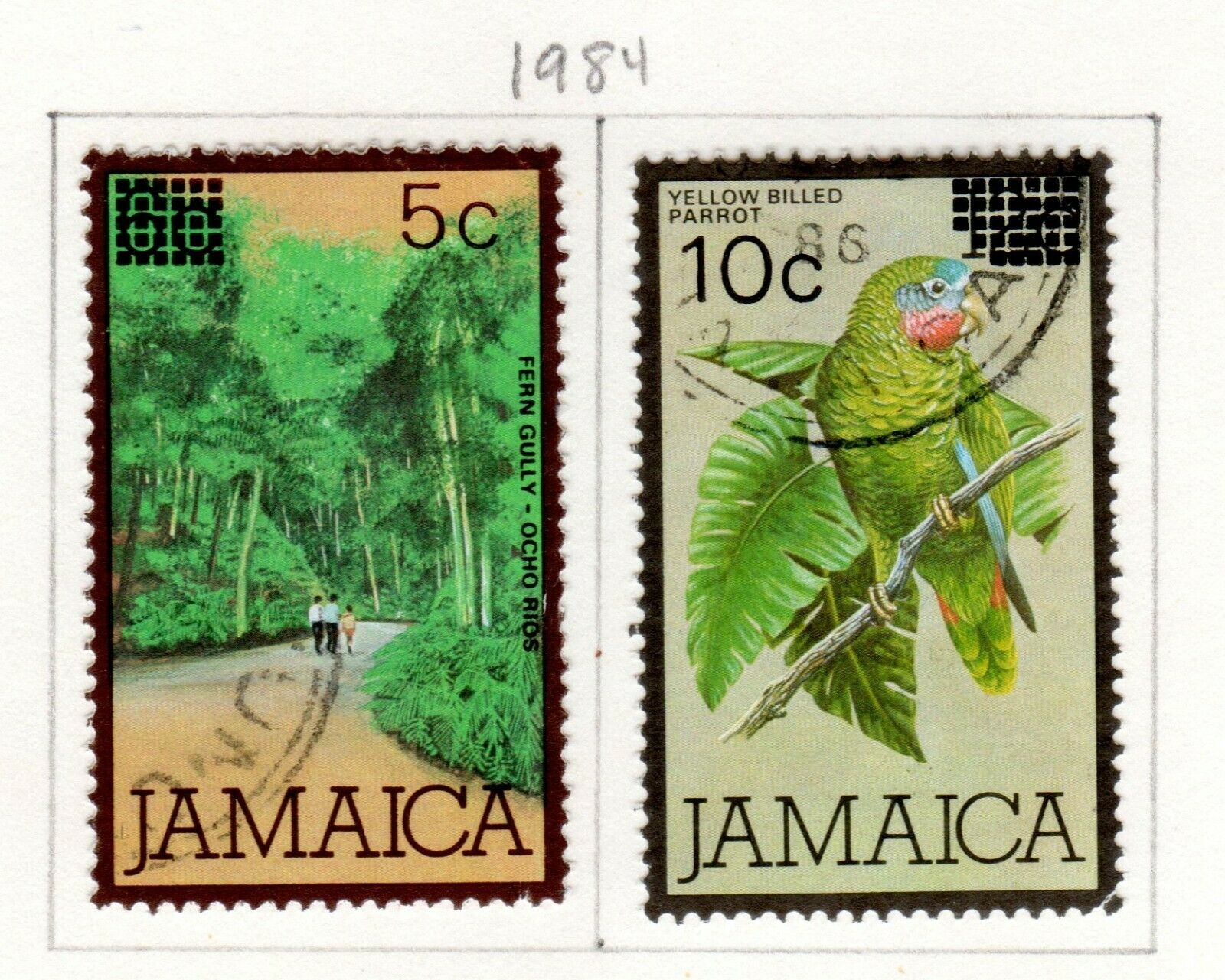 Jamaica Scott 539//590 Used on 3 Album Pages Issued 1982-1984 - Fresh Stock Dated October 2025