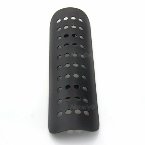 1X Fit Motorcycle Black+Hole Exhaust Pipe Heat Shield Cover Heel Guard Protector - Fresh Stock Dated October 2025