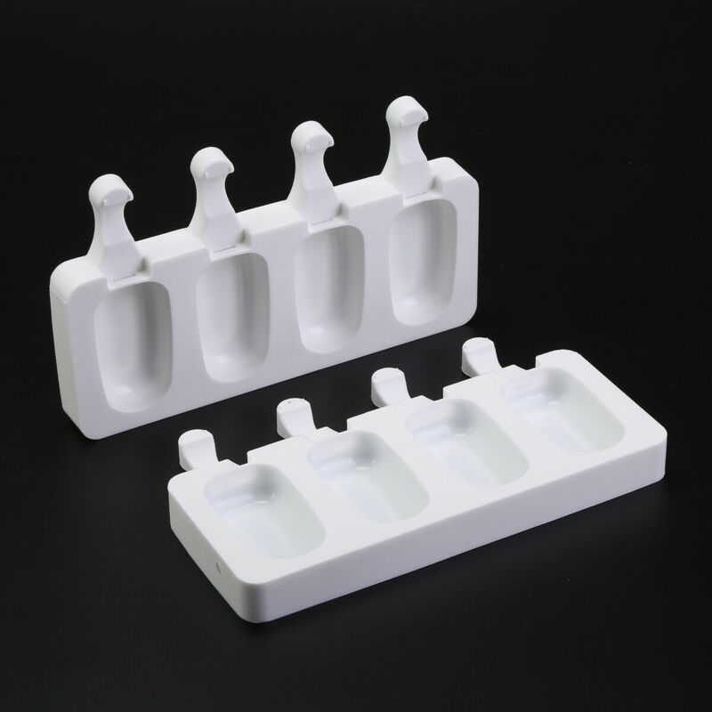 4Pack Cell Popsicle Molds Silicone DIY Frozen Ice Cream Mold Ice Lolly Pop Maker - Fresh Stock Dated October 2025