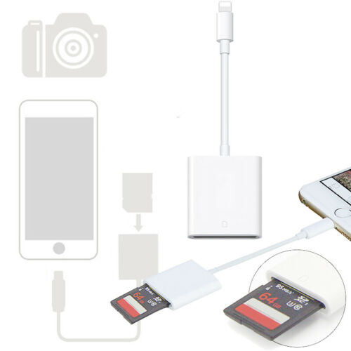 For iPad iPod Iphone IOS Reader Read SD Memory Card Adapter For Camera Card US - Fresh Stock Dated October 2025