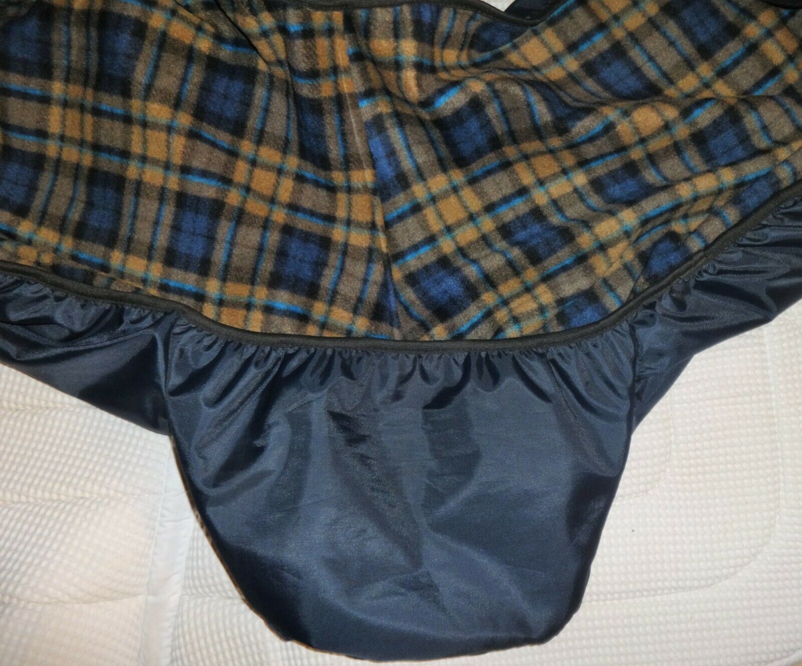 DOVER English BLUE Saddle Cover - Fitted - Vinyl, Soft Flannel - NICE - Fresh Stock Dated October 2025