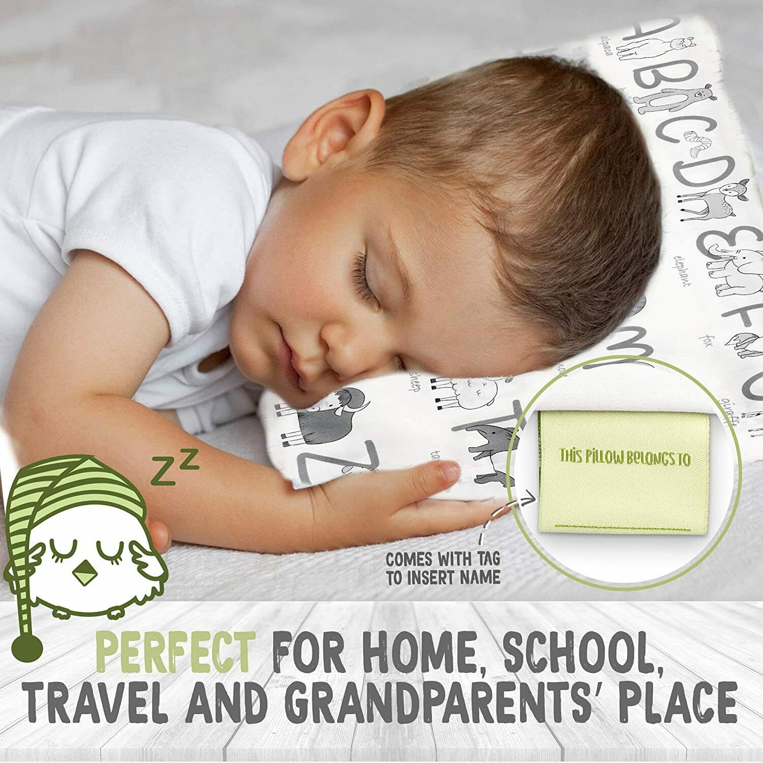 Toddler Pillowcase For 13X18 Pillow - Organic Toddler Pillow Case for Girl, Boy - Fresh Stock Dated October 2025