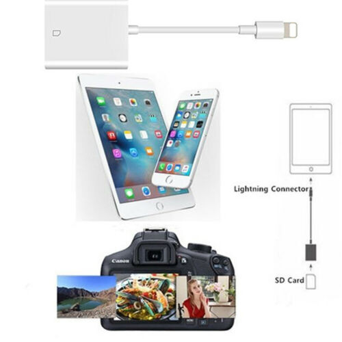 SD Card Reader for iPad iPhone11 XS XR 8 Camera Memory Card Adapter - Fresh Stock Dated October 2025