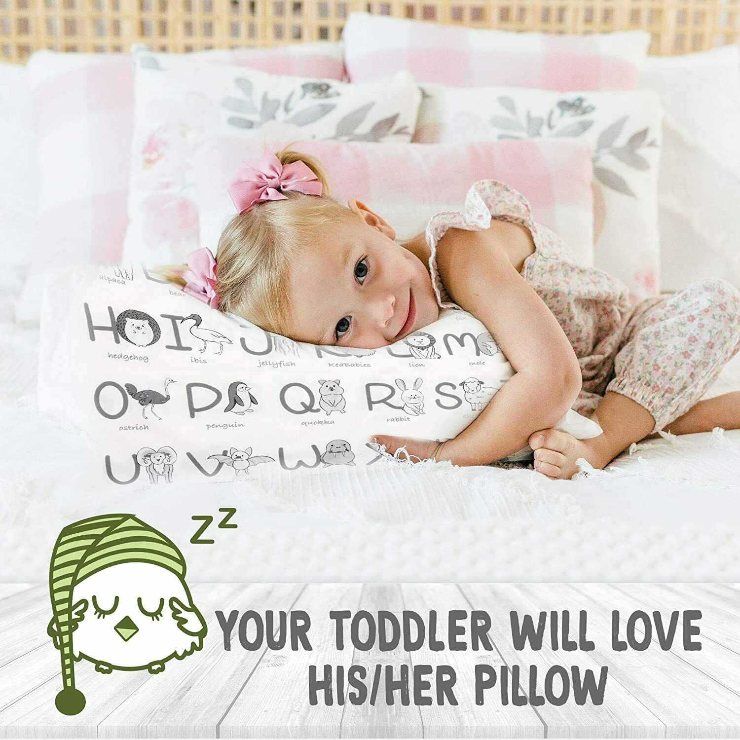 Toddler Pillowcase For 13X18 Pillow - Organic Toddler Pillow Case for Girl, Boy - Fresh Stock Dated October 2025