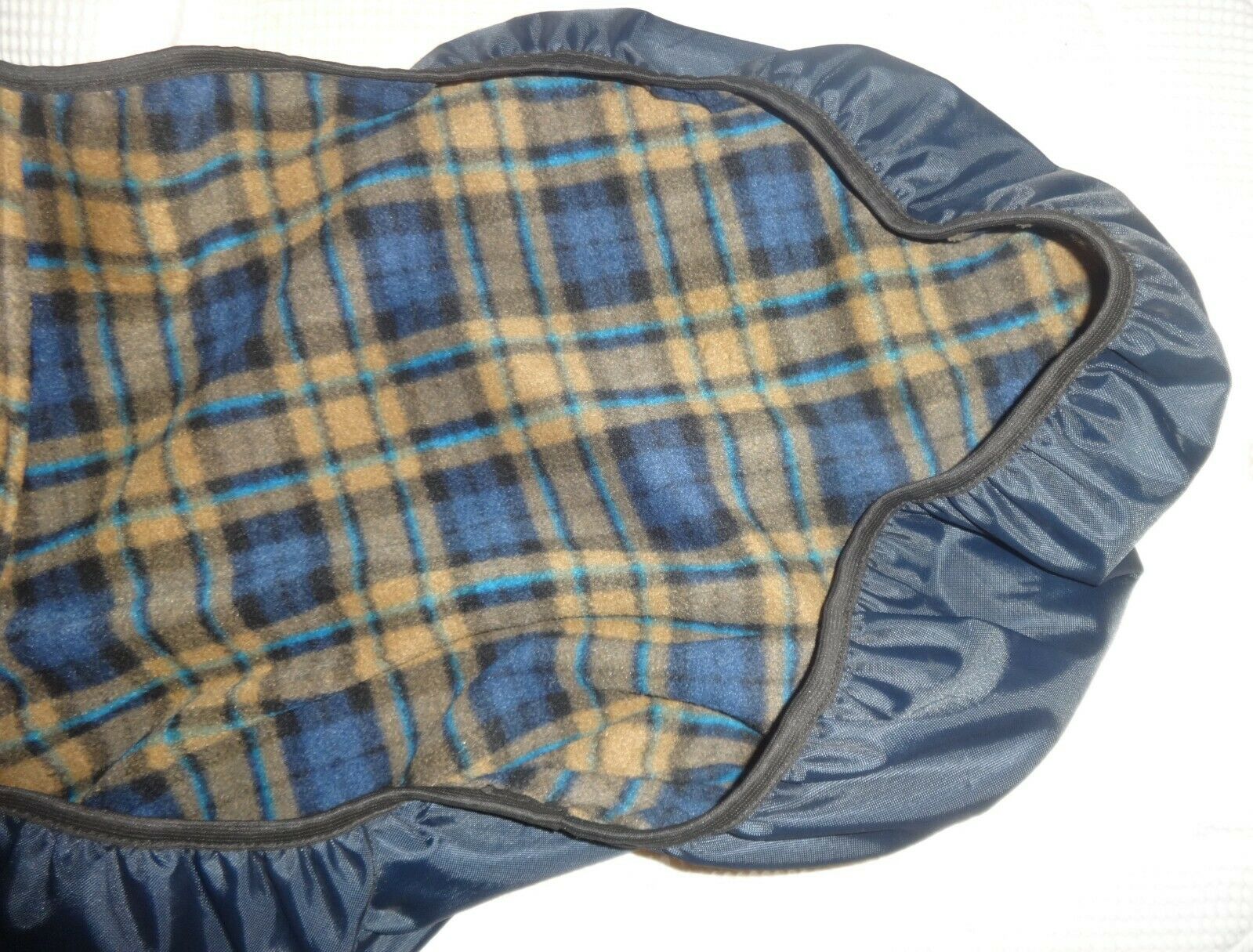 DOVER English BLUE Saddle Cover - Fitted - Vinyl, Soft Flannel - NICE - Fresh Stock Dated October 2025