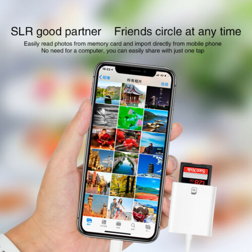 For iPad iPod Iphone IOS Reader Read SD Memory Card Adapter For Camera Card US - Fresh Stock Dated October 2025
