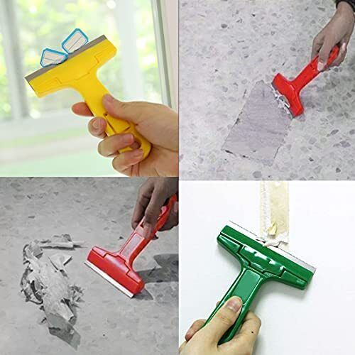 2pack Razor Blade Scraper, Industry Glass Window Scraper, Heavy Duty Cleaning Sc - Fresh Stock Dated October 2025