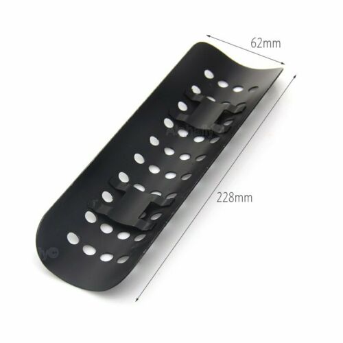 1X Fit Motorcycle Black+Hole Exhaust Pipe Heat Shield Cover Heel Guard Protector - Fresh Stock Dated October 2025