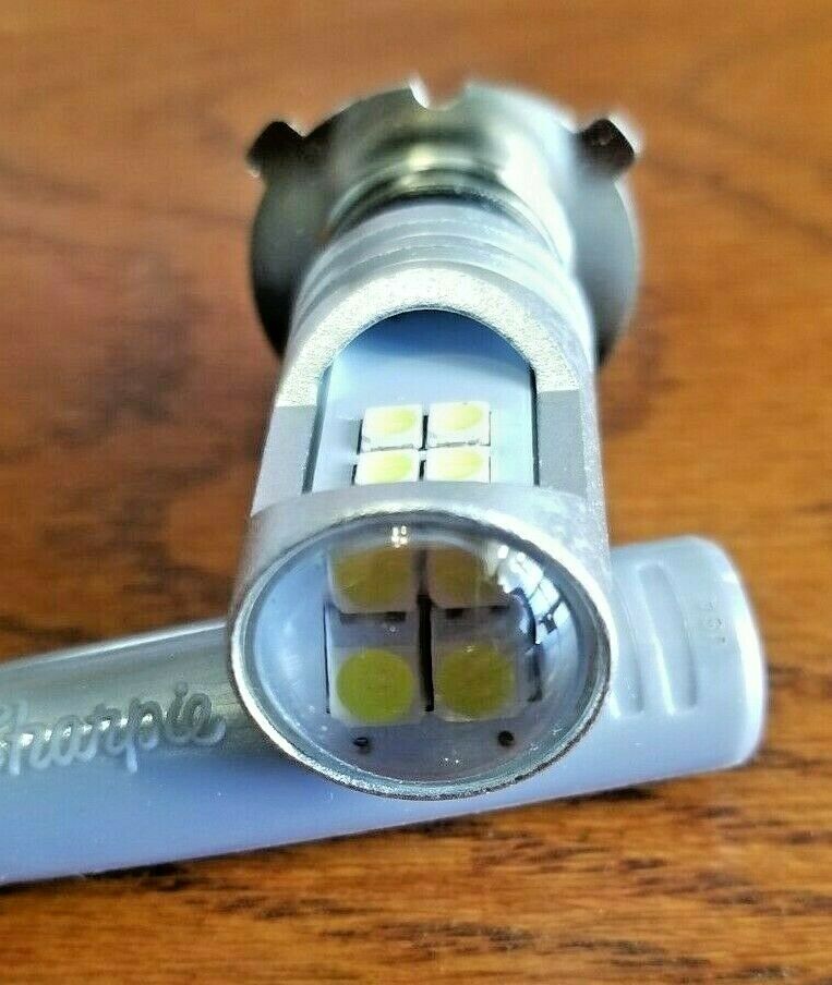 1 SUPER Bright LED P15d-25-3 12v 35/35W 2353 Head Light Scooter ATV UTV headlamp - Fresh Stock Dated October 2025