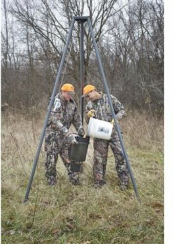 Tripod Deer Hanger Hoist 500 lb Winch Lift System Hog Game Hunting Portable - Fresh Stock Dated October 2025