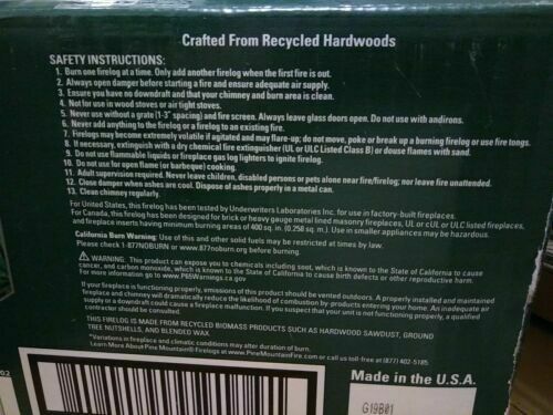 2 X Yankee Candle Balsam & Cedar Firelog Fragrance Fire Log 3 Hour Burn - Fresh Stock Dated October 2025