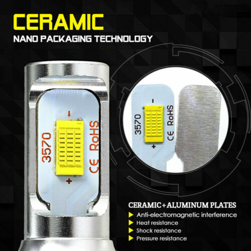 2x H9 LED Headlight Bulb High Beam For Suzuki GSXR600 GSXR750 GSXR1000 06 07-16 - Fresh Stock Dated October 2025