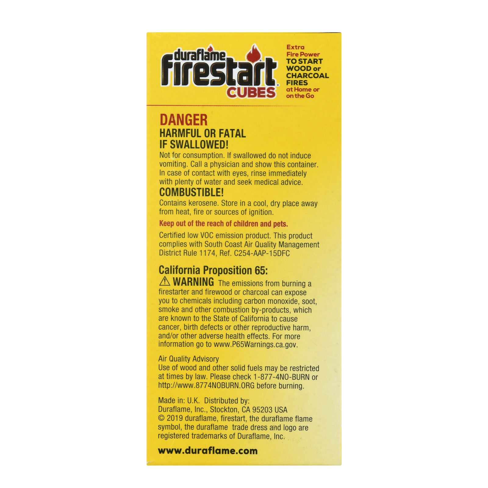 Duraflame Firestart Cubes 18-Pack, Fire Starters for Wood or Charcoal - Fresh Stock Dated October 2025