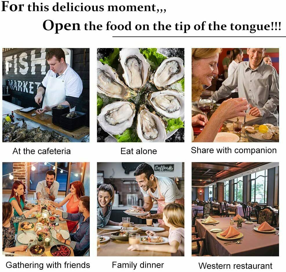 Oyster Knife Shucker Opener Shucking Tool Cut-resistant Gloves Clam Shellfish - Fresh Stock Dated October 2025