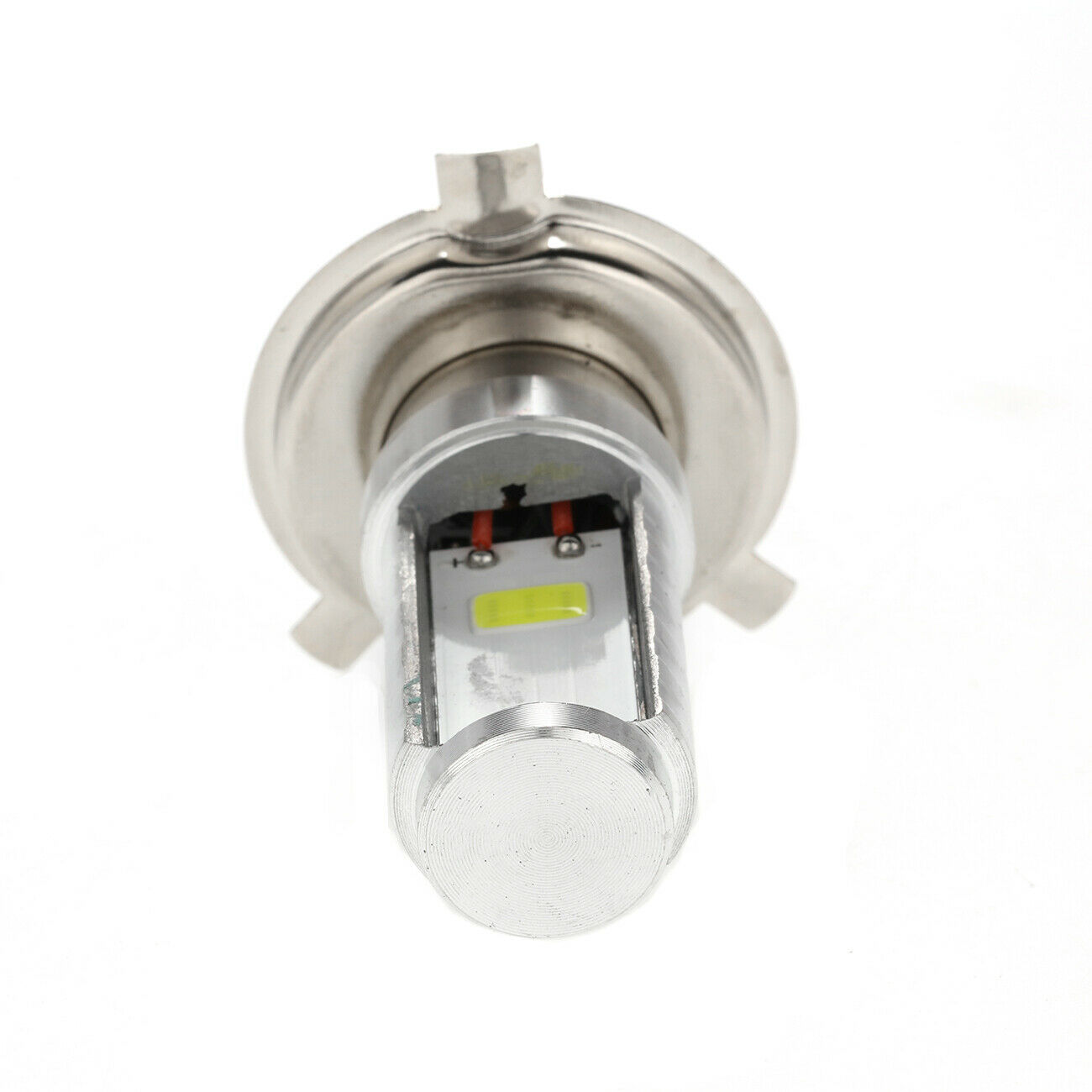 H4 9003 LED Motorcycle Headlight Bulb High Low Dual Beam 6500K White High Power - Fresh Stock Dated October 2025