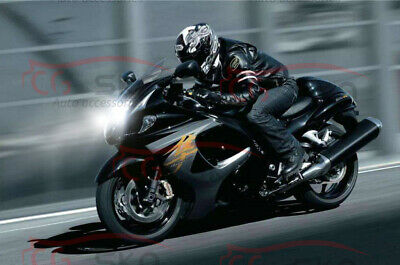 High Power HID LED Headlight Bulbs For Suzuki GSX1300R Hayabusa 99-08 Low Lights - Fresh Stock Dated October 2025