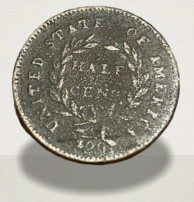 1794 Half Cent Liberty Cap Low Mintage 81,600 - Fresh Stock Dated October 2025