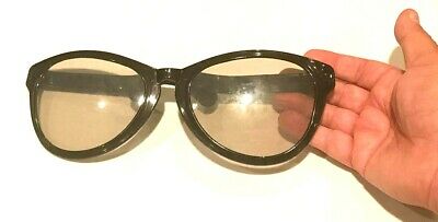 JUMBO BLACK EYE FRAME GLASSES BIG Lenses Clown Nerd Funny Giant Joke Sunglasses - Fresh Stock Dated October 2025