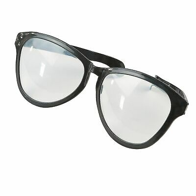 JUMBO BLACK EYE FRAME GLASSES BIG Lenses Clown Nerd Funny Giant Joke Sunglasses - Fresh Stock Dated October 2025