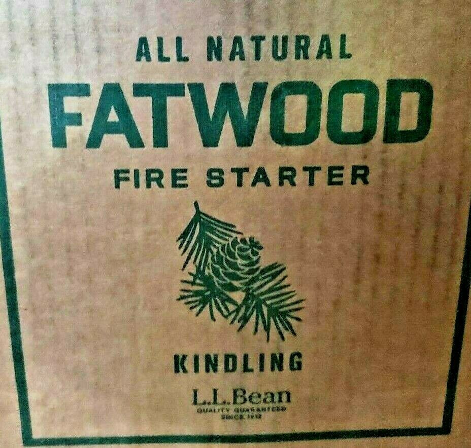 1/2 lb Bundle of L.L. Bean Premium Fatwood Firestarter Firewood Starter Kindling - Fresh Stock Dated October 2025