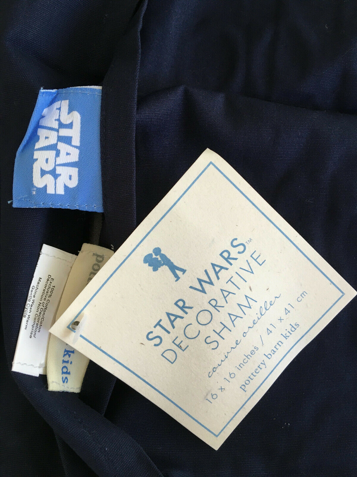 Pottery Barn Kids VINTAGE Star Wars 'A long time ago in a Galaxy' Sham RARE/NWT! - Fresh Stock Dated October 2025