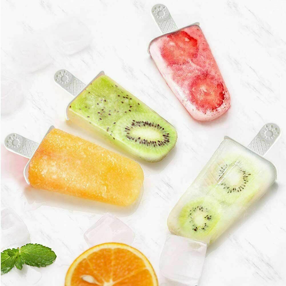Moldes para 6 Paletas Heladas de Silicona Flexible y Reutilizable - Fresh Stock Dated October 2025
