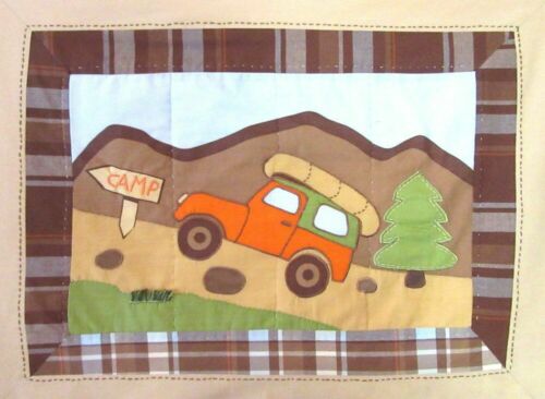 Woolrich Kids Camping Theme Quilted Standard Pillow Sham Big Bear Camp - Fresh Stock Dated October 2025