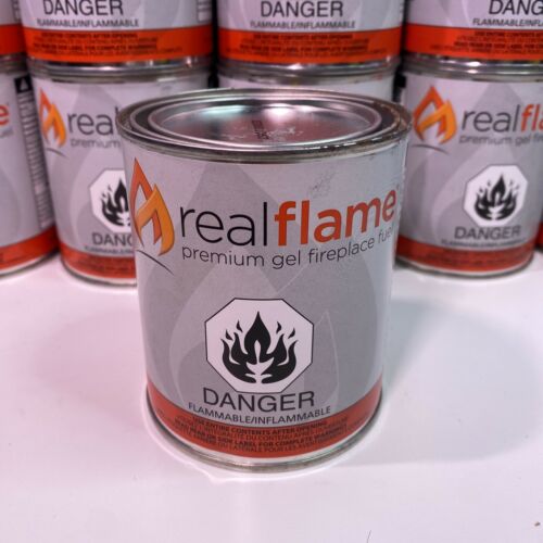 13 oz. 24 lb. Gel Fuel Cans (18-Pack) Indoor Outdoor Crackles Popping RealFlame - Fresh Stock Dated October 2025