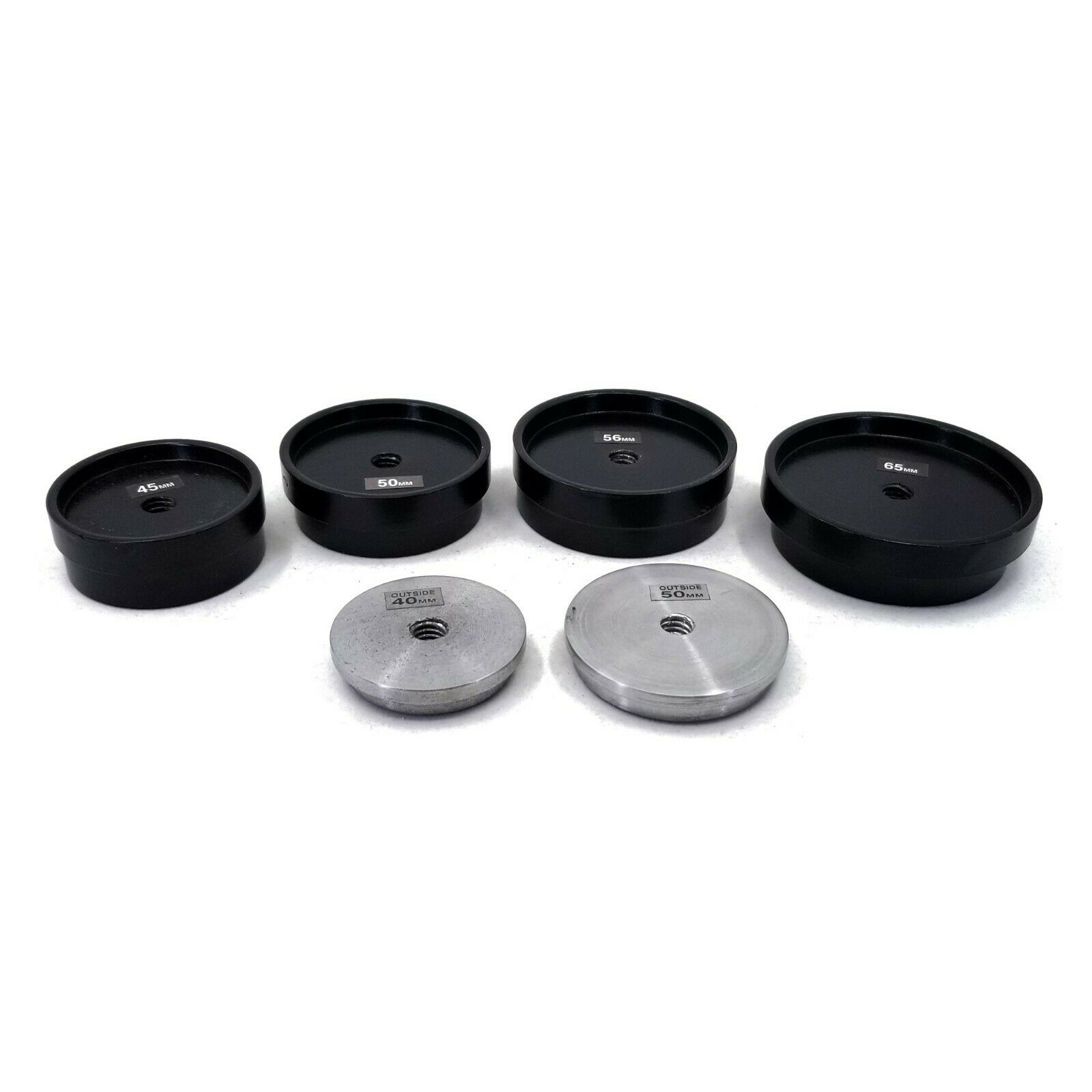 Watchmaker Watch Case Press Large Metal Die Set of 6 Back Closing Repair Tool - Fresh Stock Dated October 2025