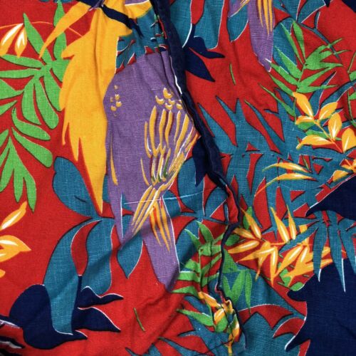 Vintage Womens Multicolored Parrot Bird Tropical Novelty Wrap Skirt - Fresh Stock Dated October 2025