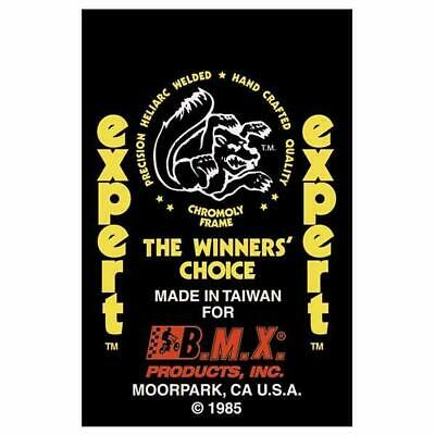 1985 Expert Mongoose decal set - Yellow - Fresh Stock Dated October 2025