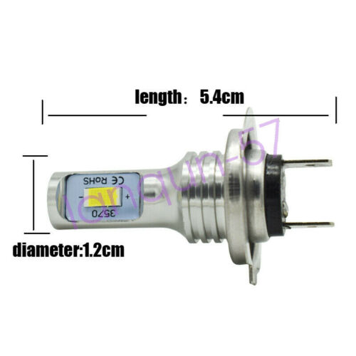 For Yamaha YZF-R6 2003-2015 YZF-R1 2007-2014 LED Headlight H7 Bulbs 6000K White - Fresh Stock Dated October 2025