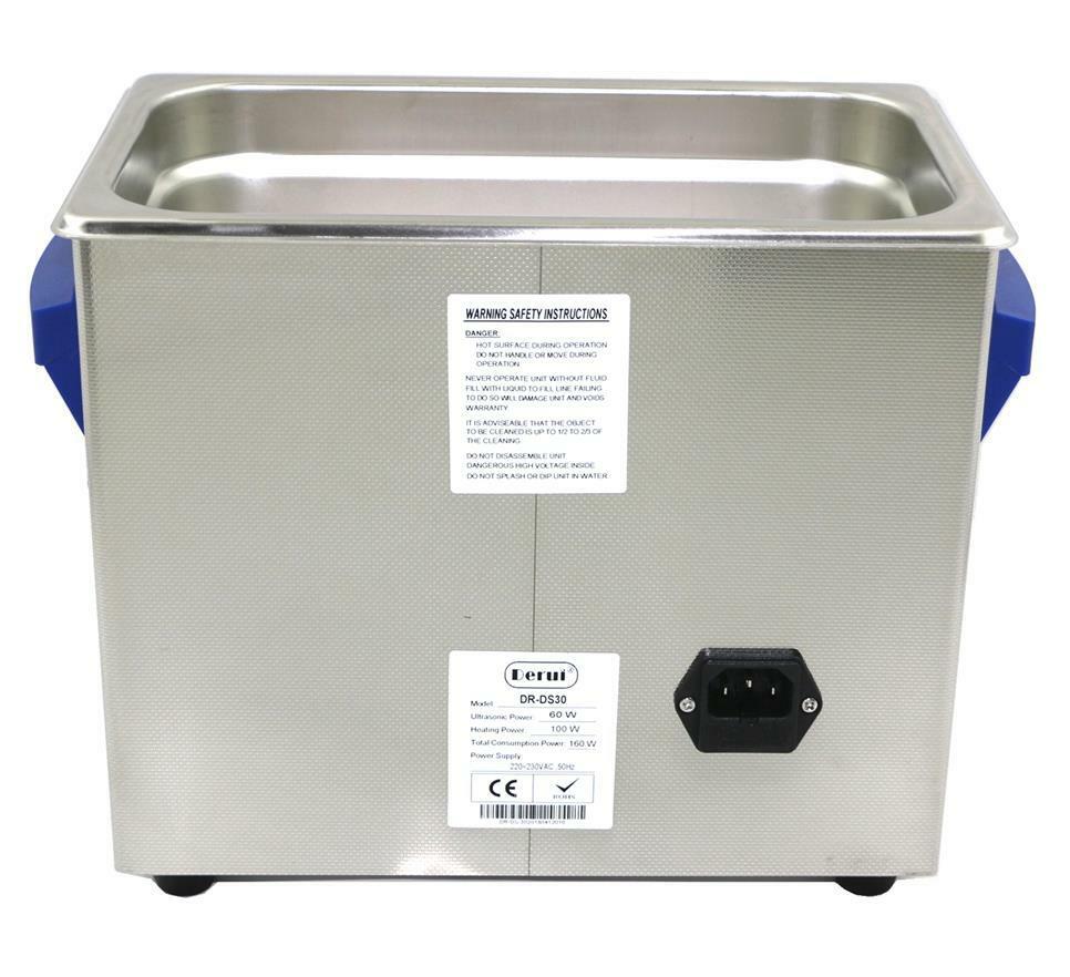 3L Ultrasonic Cleaner DR-DS30 SWEEP DEGAS Heated Timer Dental Lab Clean Machine - Fresh Stock Dated October 2025