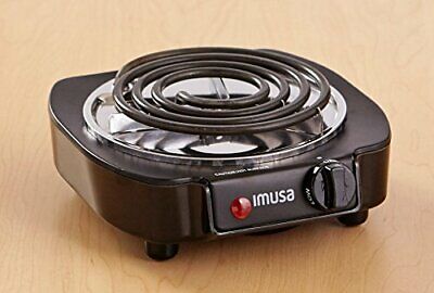 USA GAU-80305 Electric Single Burner 1100 Black 1100W Electric Single Burner - Fresh Stock Dated October 2025