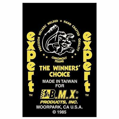 1985 Expert Mongoose decal set - Yellow - Fresh Stock Dated October 2025