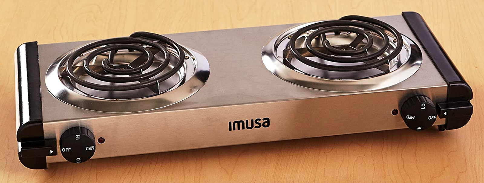 Portable Small Electric Stove Top 2 Burners Range Double Hot Plate Countertop US - Fresh Stock Dated October 2025