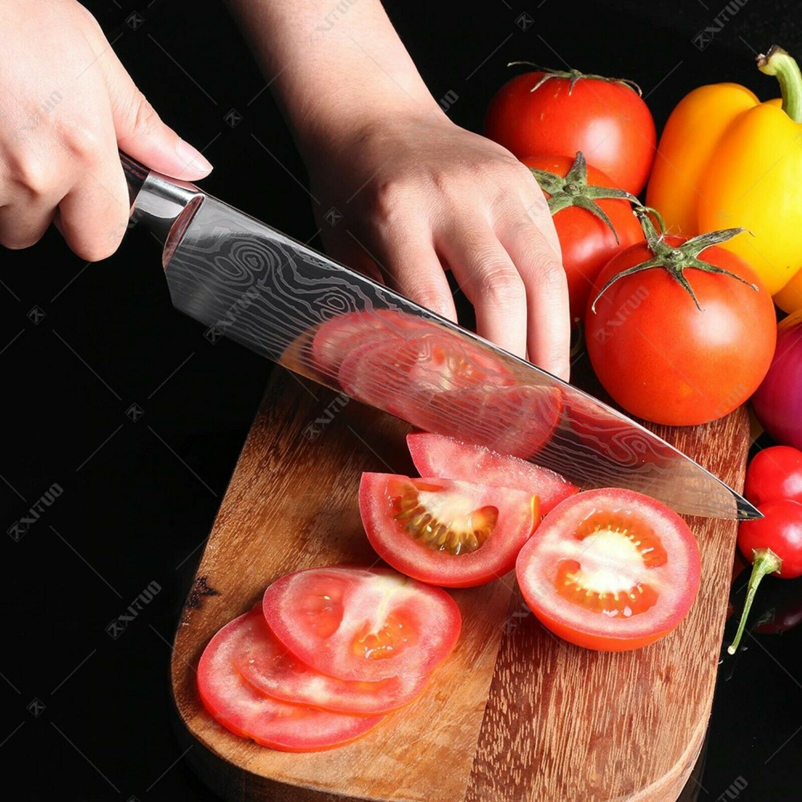 Kitchen Knife set Professional Stainless Steel Damascus Cleaver Japan Chef - Fresh Stock Dated October 2025
