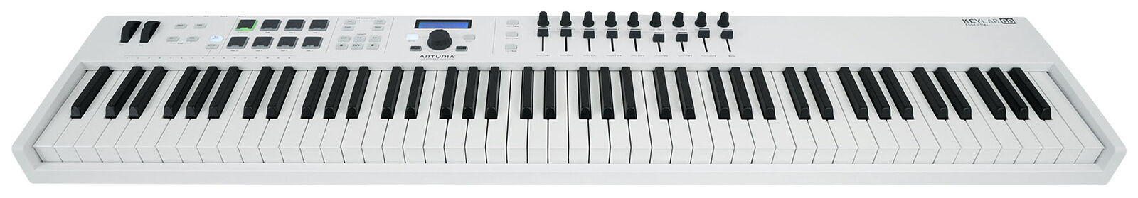 Arturia KeyLab Essential 88-Key USB MIDI Keyboard Controller in White+Software - Fresh Stock Dated October 2025