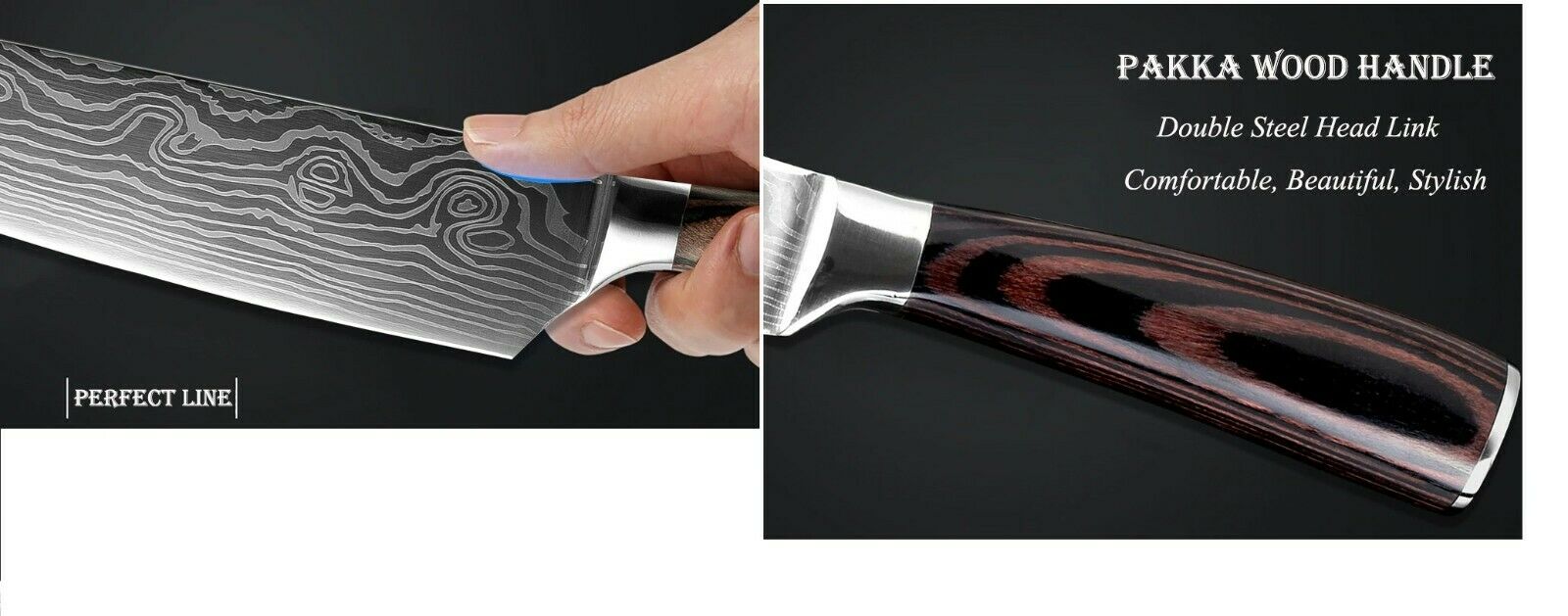 Kitchen Knife set Professional Stainless Steel Damascus Cleaver Japan Chef - Fresh Stock Dated October 2025
