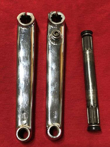 90’s TORKER CHROME 180mm CRANK SET OLD SCHOOL BMX CRANKS - Fresh Stock Dated October 2025