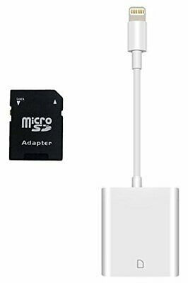 Lightning to sd Card Camera Reader Adapter for Apple iPhone 5s 6 7 8 Plus XS Max - Fresh Stock Dated October 2025