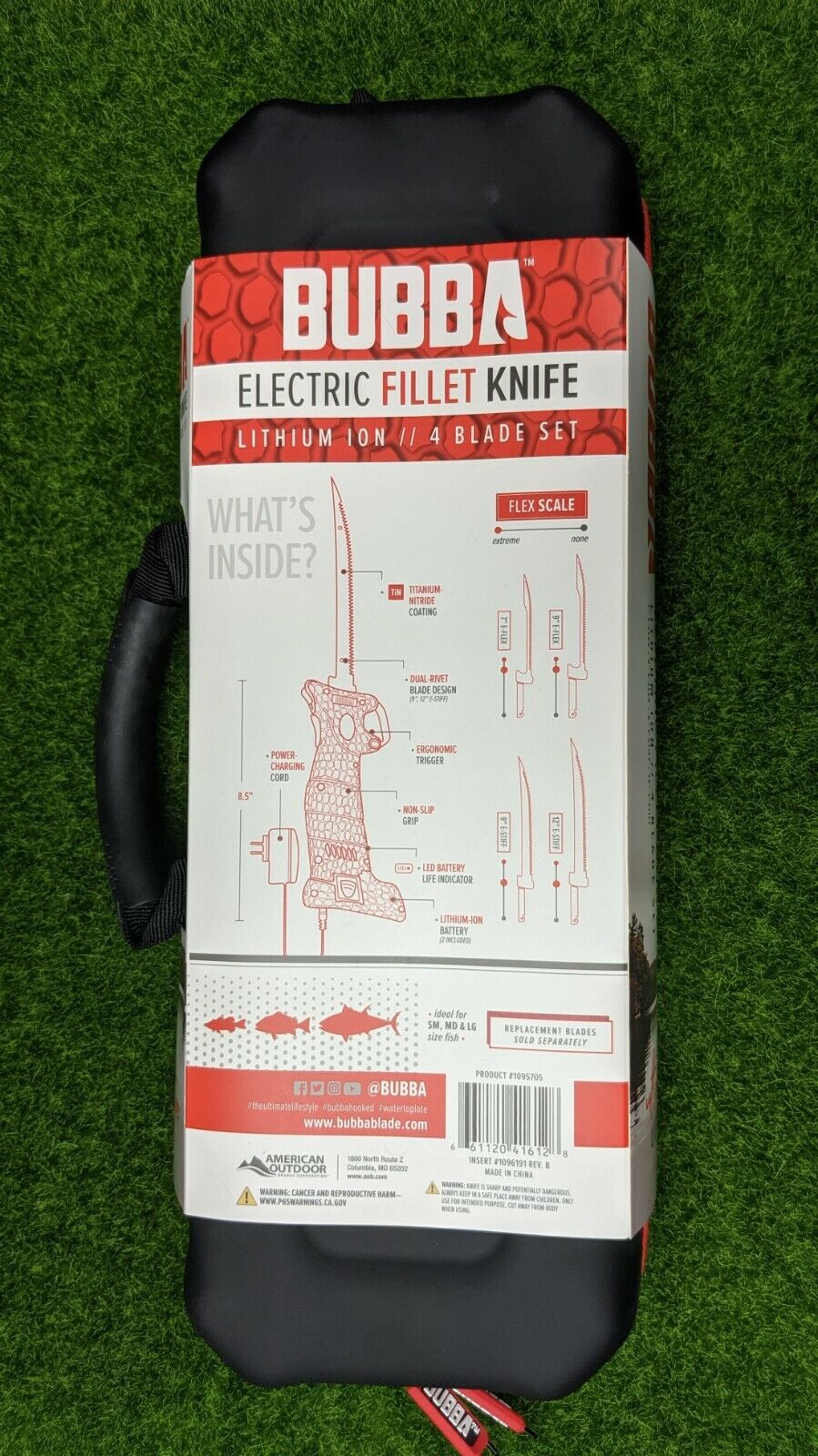 Bubba Multi-Flex Electric Fillet Knife Set, Full Tang, 4 Knives in 1 - 1095705 - Fresh Stock Dated October 2025