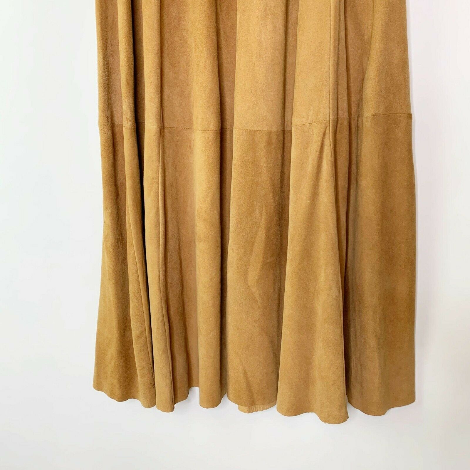 Ralph Lauren Country Vintage Suede Maxi Skirt Sz 4 Brown - Fresh Stock Dated October 2025