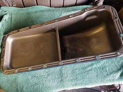 EARLY 1960's FORD FE 332-390 OIL PAN WITH FRONT DRAIN PLUG - Fresh Stock Dated October 2025