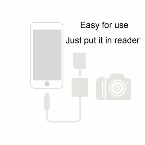 Lightning to sd Card Camera Reader Adapter for Apple iPhone 5s 6 7 8 Plus XS Max - Fresh Stock Dated October 2025
